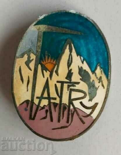 LARGE TOURIST OLD BADGE OF VINT TATRY