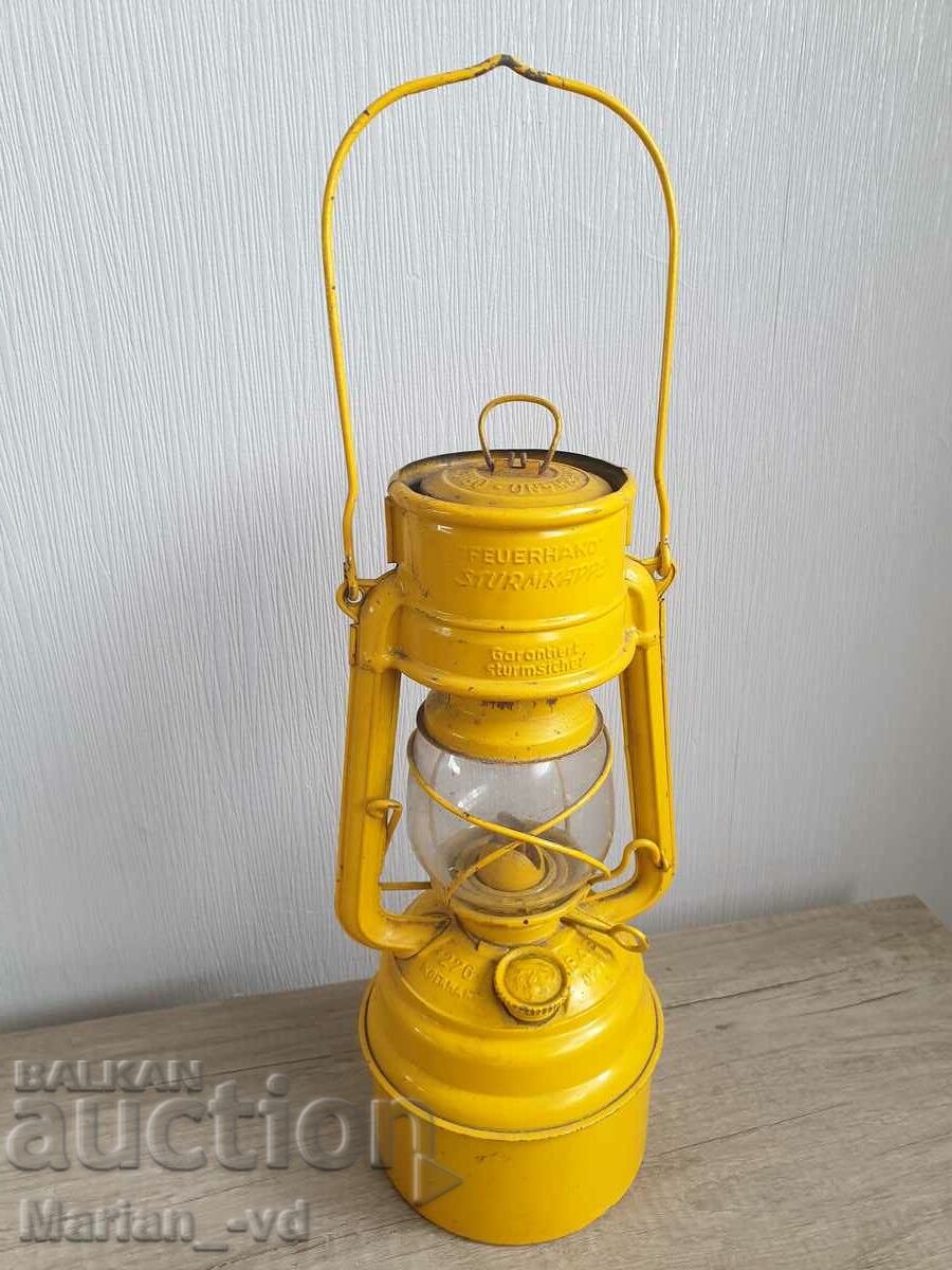 Old gas lantern Feuerhand "Sturmkappe" Nr. 276 Baby Special
