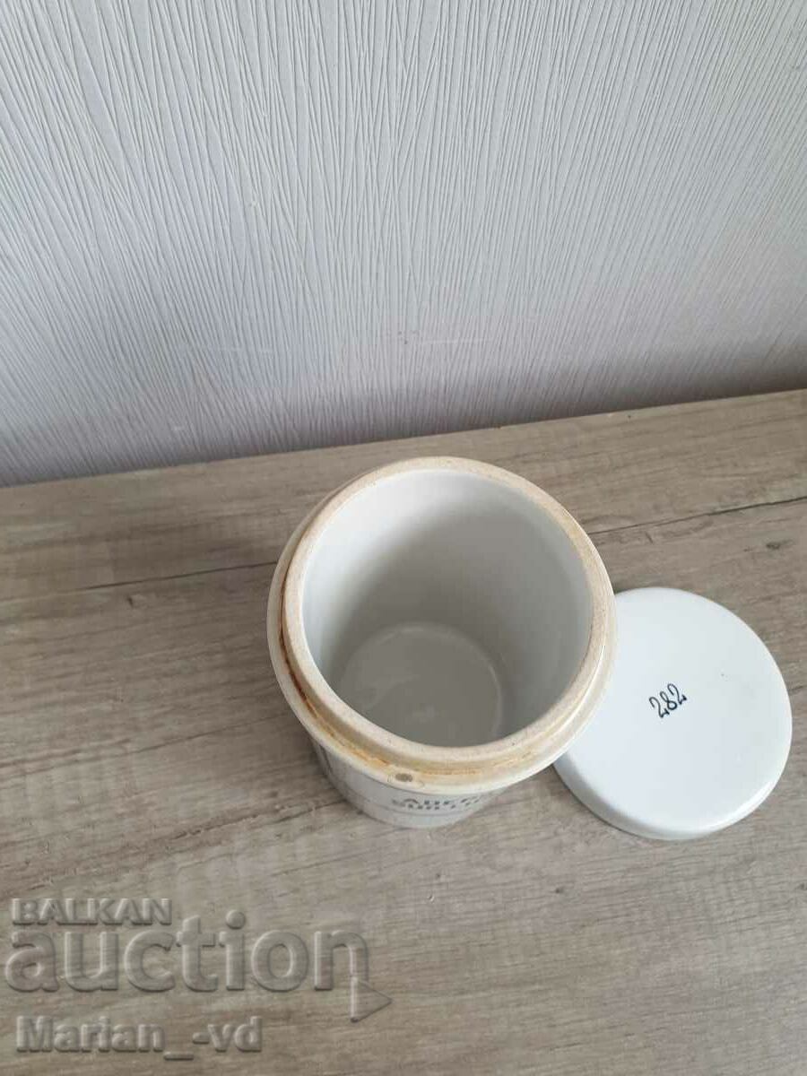 Old porcelain apothecary jar - 5 Old porcelain apothecary jar - 5