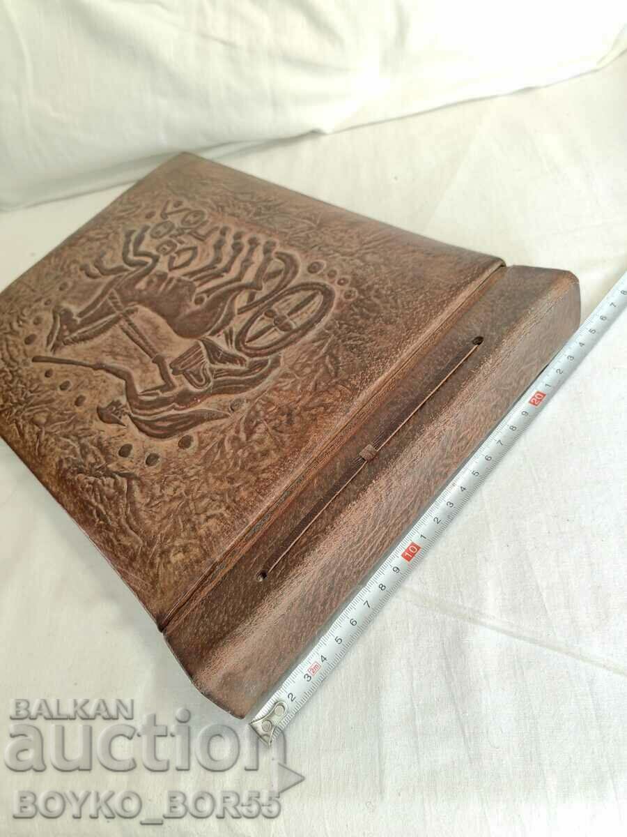 Auction  Big Brand New Bulgarian Social Leather Album 70's