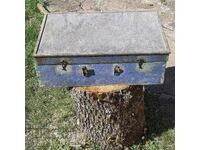 Vintage wooden suitcase.