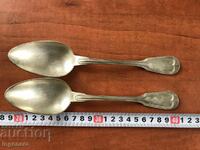 SPOON DEEP SILVER PLATED ANTIQUE-MARKING-CHRISTOFLE-2PCS
