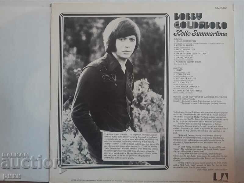 Bobby Goldsboro ‎– Hello Summertime 1974 cu preț 20.00 BGN | € 10.23