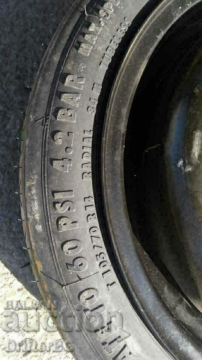 Personal delivery!!! Spare tire, 14 ", crutch with price 30.00 BGN | € 15.34 Personal delivery!!! Spare tire, 14 ", crutch with price 30.00 BGN | € 15.34