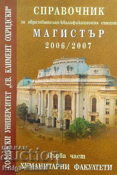 Directory for the Master's degree Directory for the Master's degree