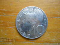 10 Shillings 1958 - Austria (Silver)