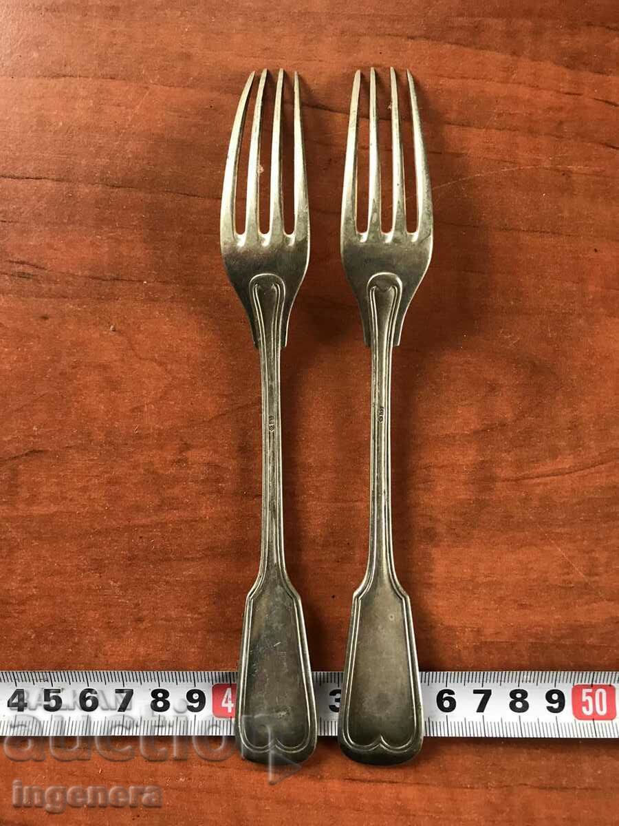 FORK MASSIVE SILVER PLATED SILVER MARKING-2 PCS with price 43.00 BGN | € 21.99 FORK MASSIVE SILVER PLATED SILVER MARKING-2 PCS with price 43.00 BGN | € 21.99