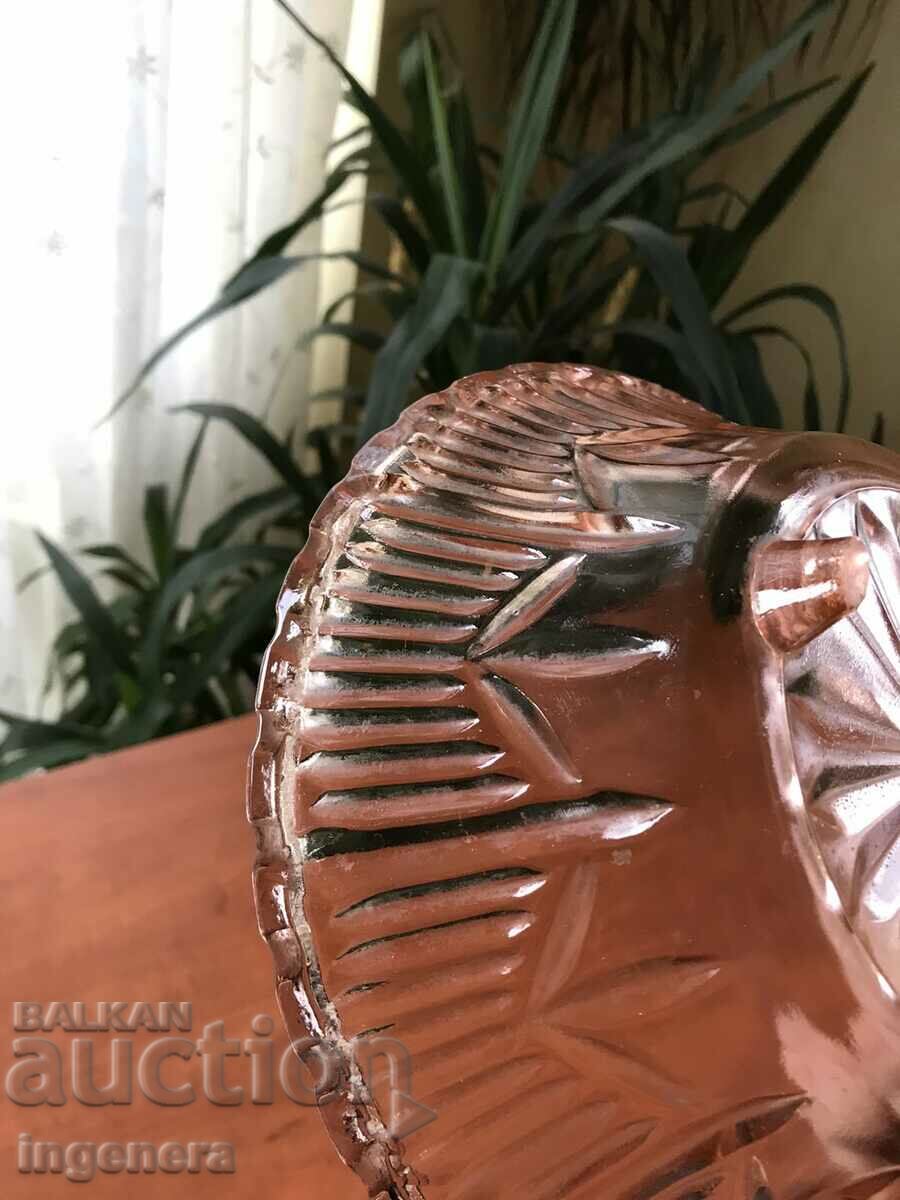 FRUCTIERA SALATIERA THICK COLORED EMBOSSED GLASS - 7 FRUCTIERA SALATIERA THICK COLORED EMBOSSED GLASS - 7