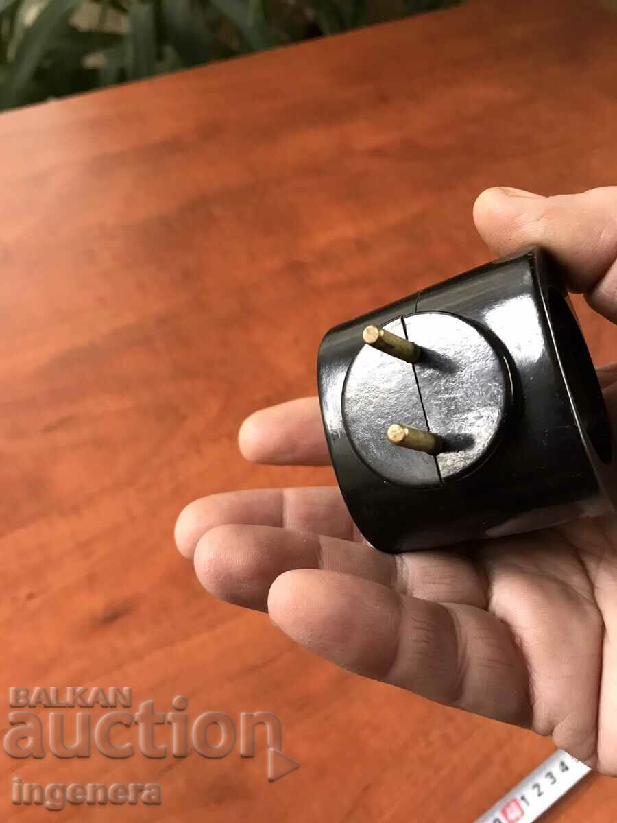 ELECTRICAL SPLITTER PLUG BAKELITE RETRO - 5 ELECTRICAL SPLITTER PLUG BAKELITE RETRO - 5