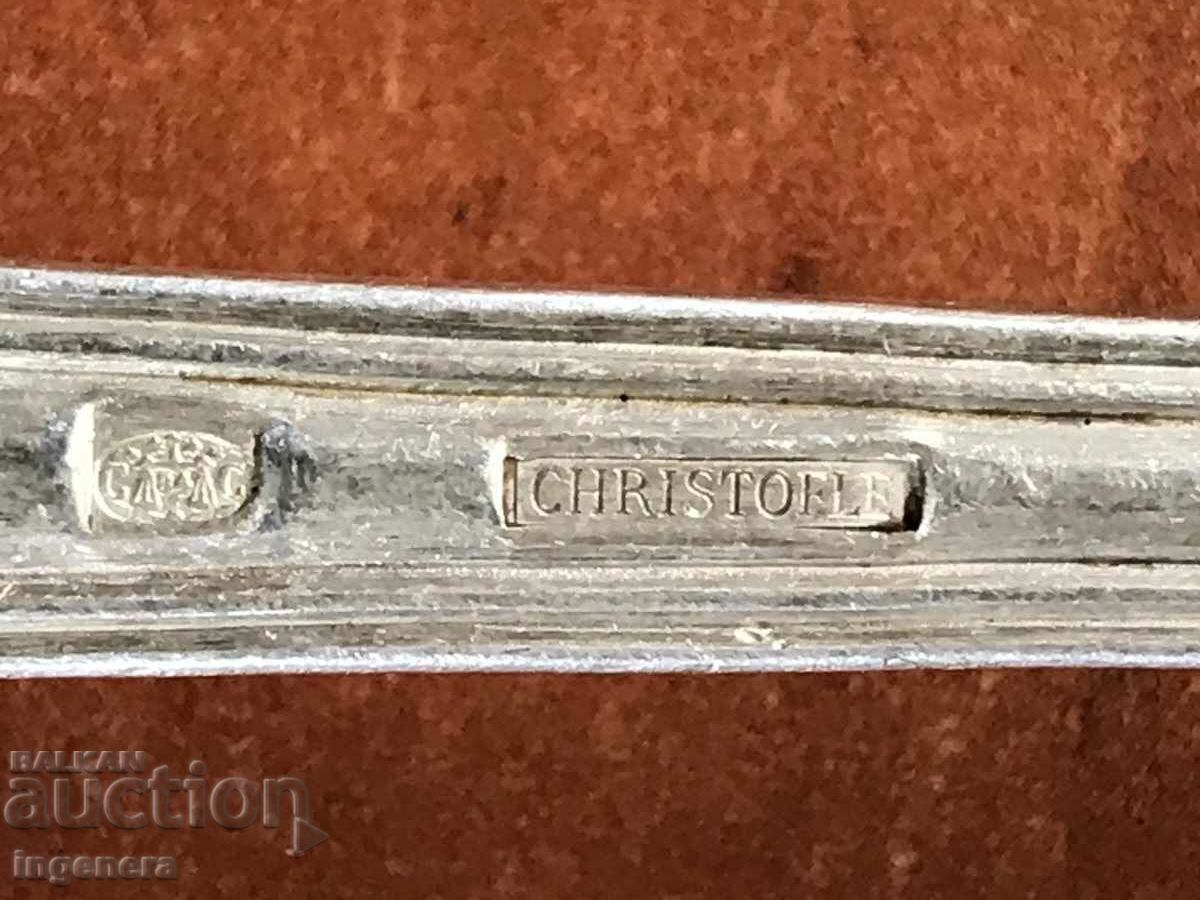 Livrarea LINGURĂ PLACATĂ ARGINTĂ ANTICHĂ-MARCAT-CRISTOFLE Livrarea LINGURĂ PLACATĂ ARGINTĂ ANTICHĂ-MARCAT-CRISTOFLE