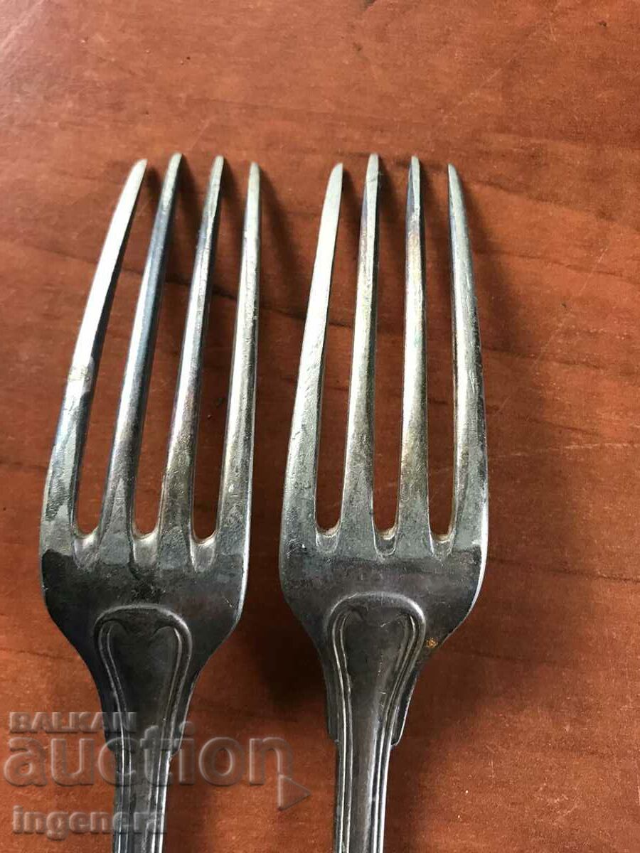 Delivery of FORK DEEP SILVER PLATED ANTIQUE-2 PCS Delivery of FORK DEEP SILVER PLATED ANTIQUE-2 PCS
