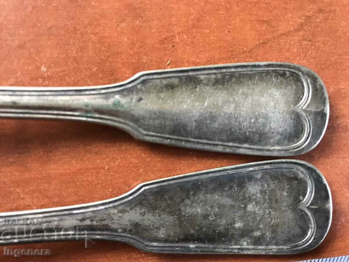 FORK DEEP SILVER PLATED ANTIQUE-2 PCS - 5 FORK DEEP SILVER PLATED ANTIQUE-2 PCS - 5