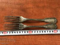 FORK DEEP SILVER PLATED ANTIQUE-2 PCS