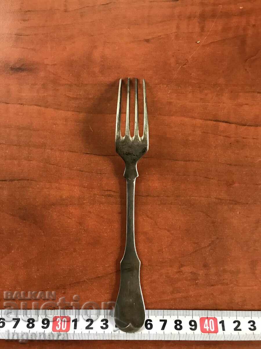 Auction FORK DEEP SILVER PLATED ANTIQUE- FROM THE 19TH CENTURY Auction FORK DEEP SILVER PLATED ANTIQUE- FROM THE 19TH CENTURY