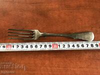 FORK DEEP SILVER PLATED ANTIQUE- FROM THE 19TH CENTURY