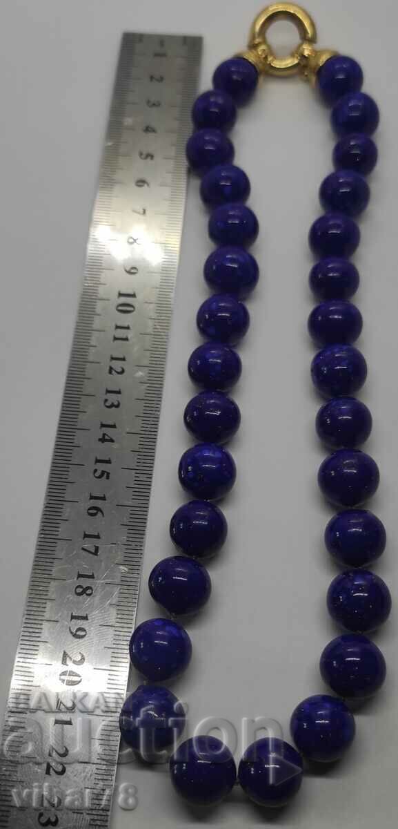 Livrarea Colier de argint-utima edizione cu lapis lazuli natural