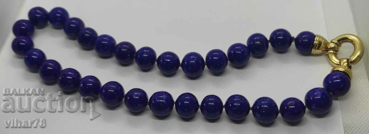 Colier de argint-utima edizione cu lapis lazuli natural - 5