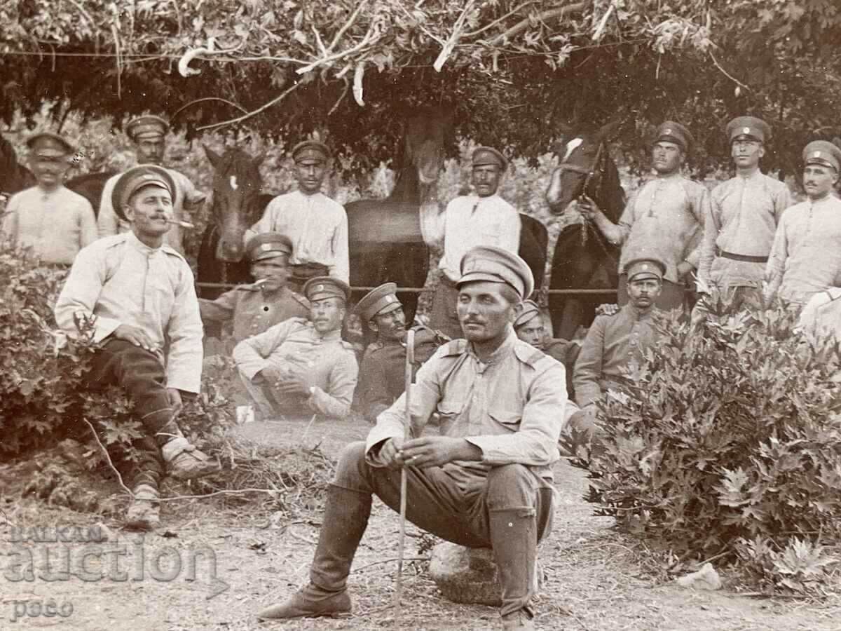 Chatalja Bivouac 1912 old photo with price 30.00 BGN | € 15.34