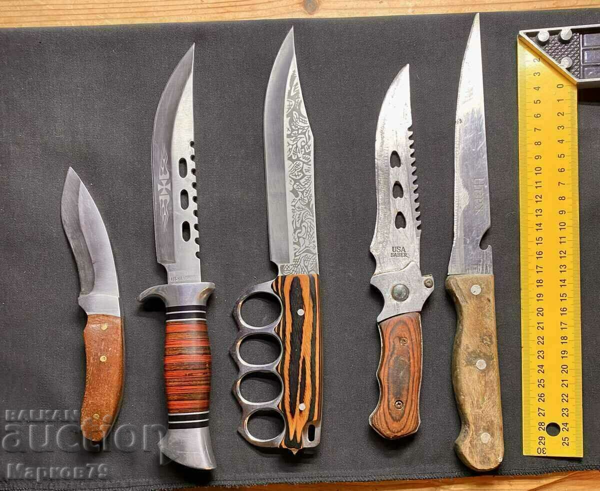 Old knives 5 pcs.