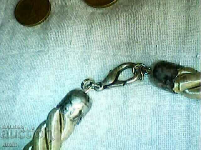 Auction Old beautiful necklace with hearts silver-plated 30g Auction Old beautiful necklace with hearts silver-plated 30g