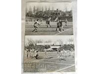 Two Historical Football Photos of the Bulgaria-Romania Match