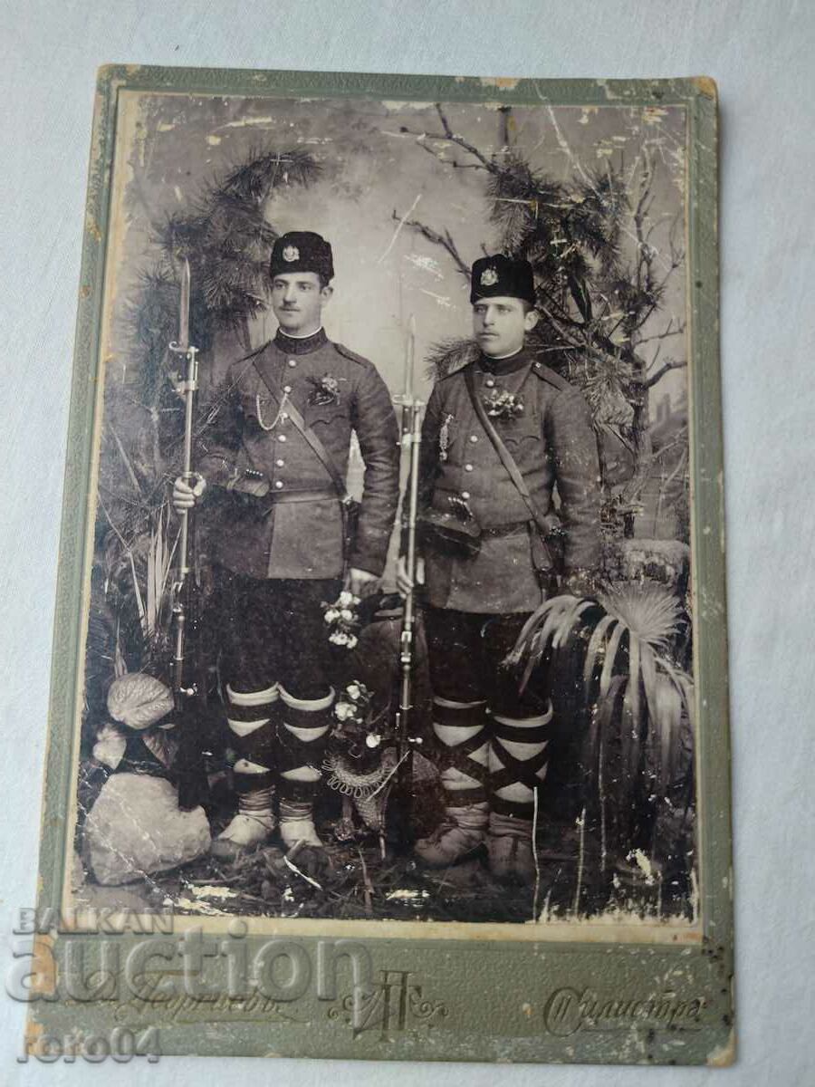 СТАРА ВОЕННА ФОТОГРАФИЯ - КАРТОН