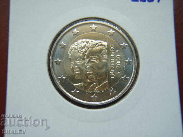 2 euro 2009 Luxembourg "90 years" - Unc (2 euro) with price 14.89 BGN | € 7.61