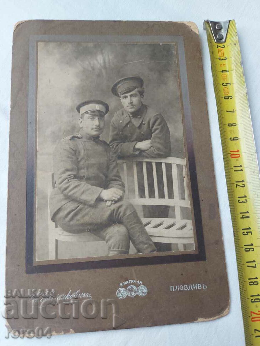 FOTOGRAFIE MILITARĂ VECHE – CARTON - 5 FOTOGRAFIE MILITARĂ VECHE – CARTON - 5