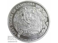 Moneda de argint 2023 Lost Cambodgian Tigers 1 oz