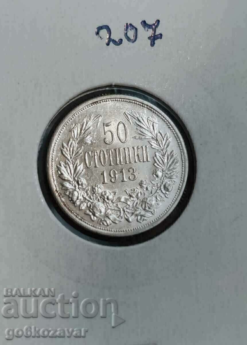 Βουλγαρία 50 λεπτά ασήμι 1913. Ποιότητα! με τιμή € 19.00 | 37.16 BGN Βουλγαρία 50 λεπτά ασήμι 1913. Ποιότητα! με τιμή € 19.00 | 37.16 BGN