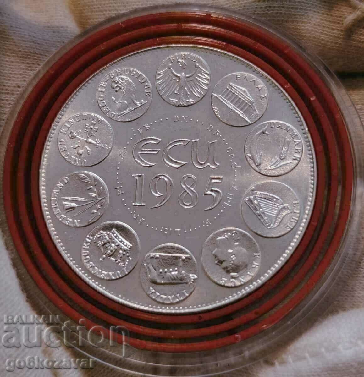 Μετάλλιο Γαλλίας ECU 1985 Ασημένιο 0,925 - 40 γρ με τιμή 159.00 BGN | € 81.30 Μετάλλιο Γαλλίας ECU 1985 Ασημένιο 0,925 - 40 γρ με τιμή 159.00 BGN | € 81.30