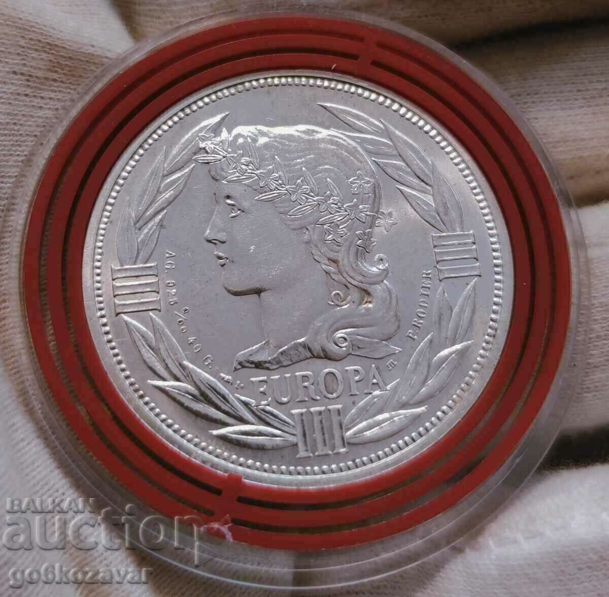 Medalia ECU Franța 1985 Argint 0,925 - 40g