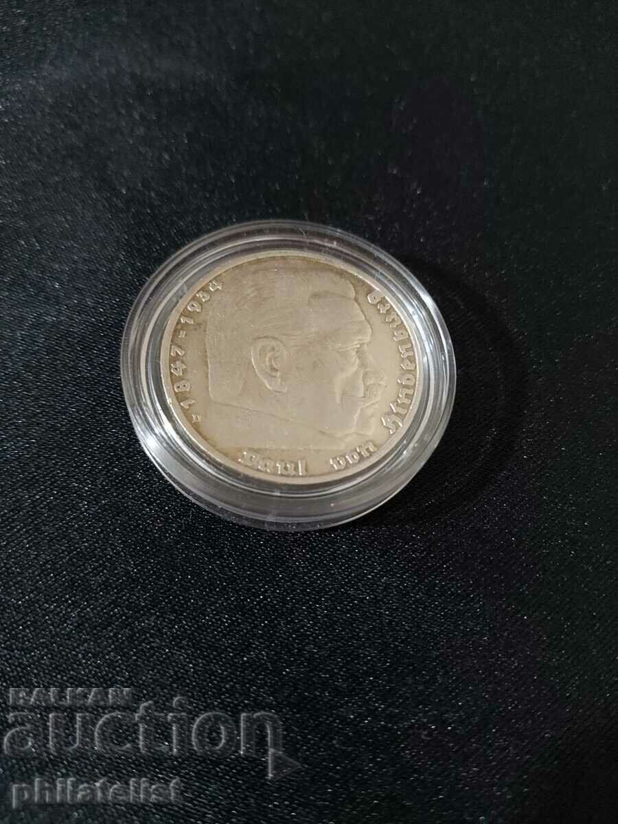 Germany - Third Reich - 5 DM - 1938 - D Germany - Third Reich - 5 DM - 1938 - D