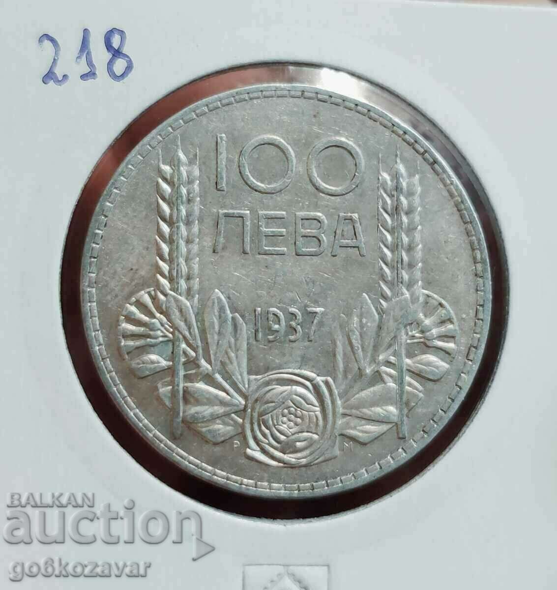 България 100лв 1937г Сребро.Хубава монета за колекция!