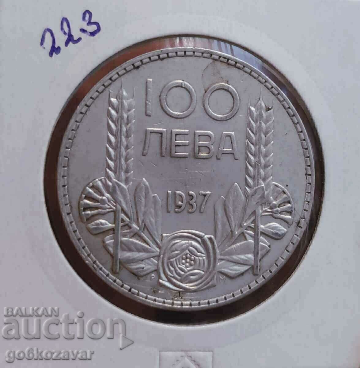България 100лв 1937г Сребро.Хубава монета за колекция!