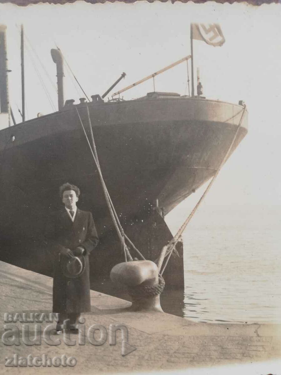 Auction Old photo Kingdom of Bulgaria - Port of Burgas Auction Old photo Kingdom of Bulgaria - Port of Burgas