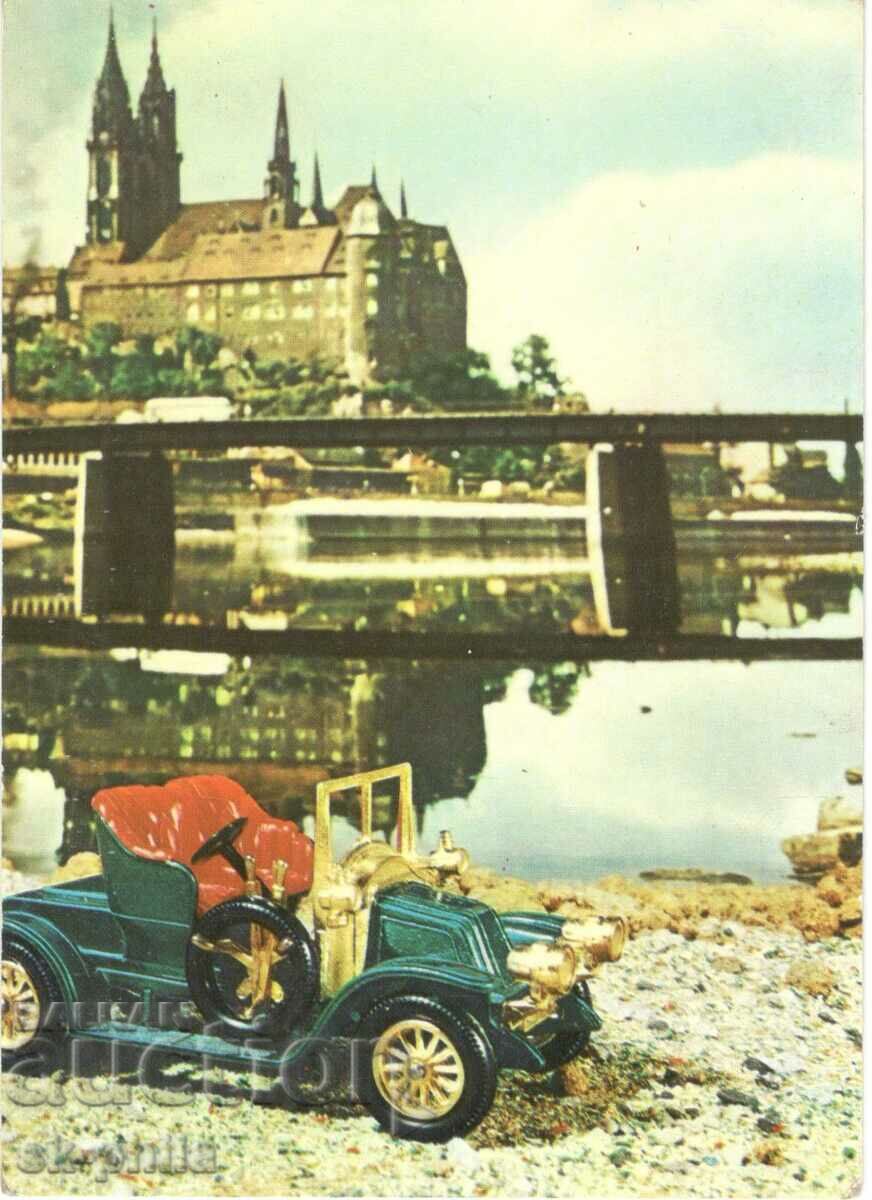 Стара картичка - Леки коли - Рено 1911 г.
