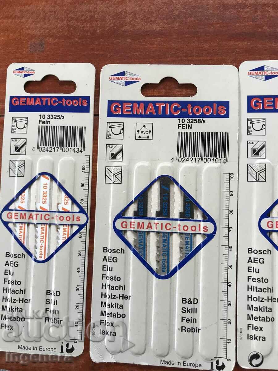 JIG SAW KNIFE "GEMATIC"-FOR FEIN-28 BR METAL WOOD with price 17.00 BGN | € 8.69