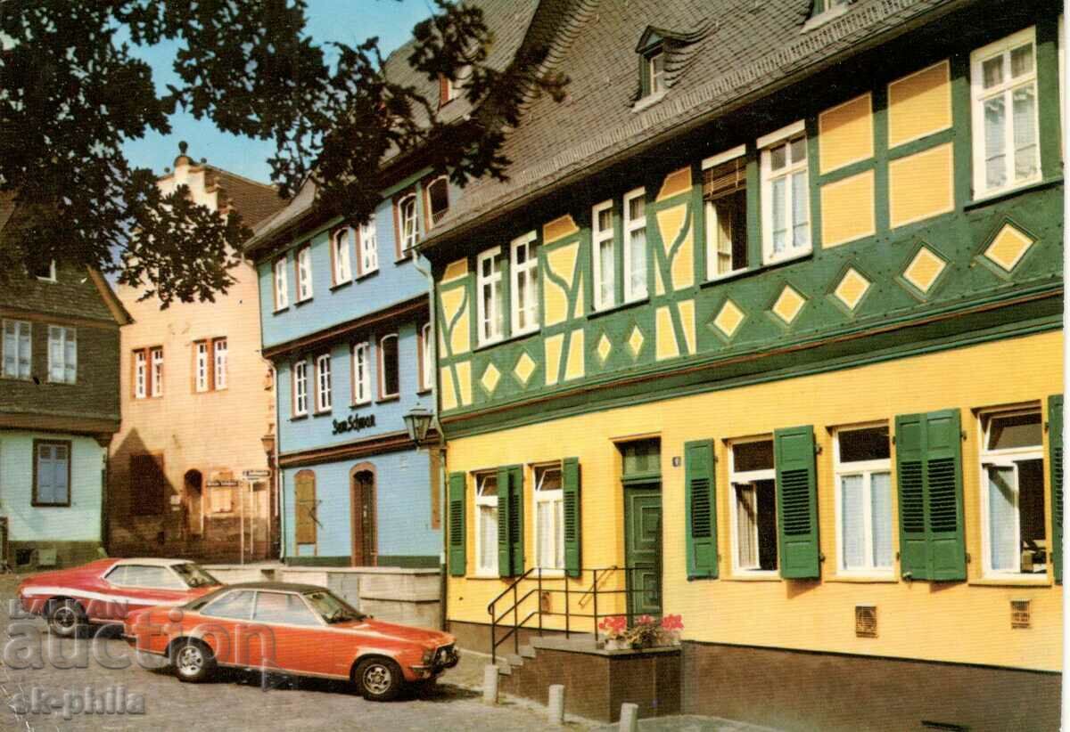 Old postcard - Frankfurt, Limousines