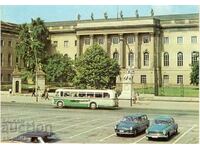 Old postcard - Berlin, car Wartburg
