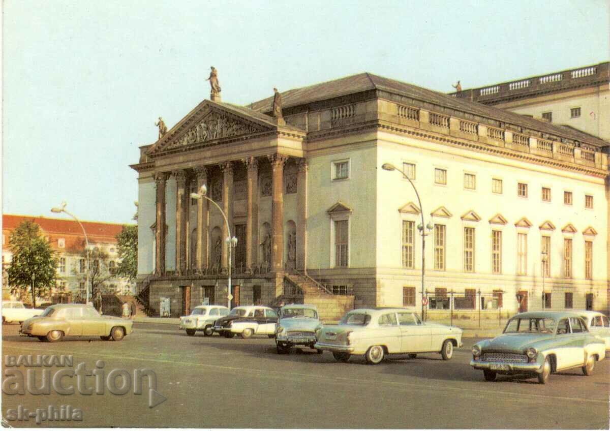 Παλιά καρτ ποστάλ - Βερολίνο, αυτοκίνητο Wartburg