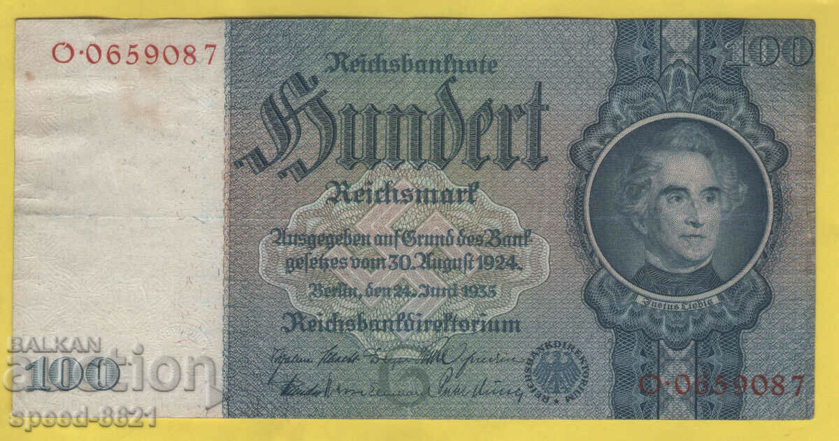 1935 Τραπεζογραμμάτιο 100 μάρκων Γερμανία