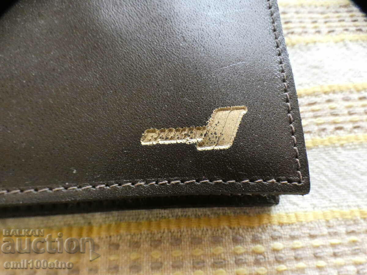 Leather wallet BGA Balkan with price 10.00 BGN | € 5.11 Leather wallet BGA Balkan with price 10.00 BGN | € 5.11