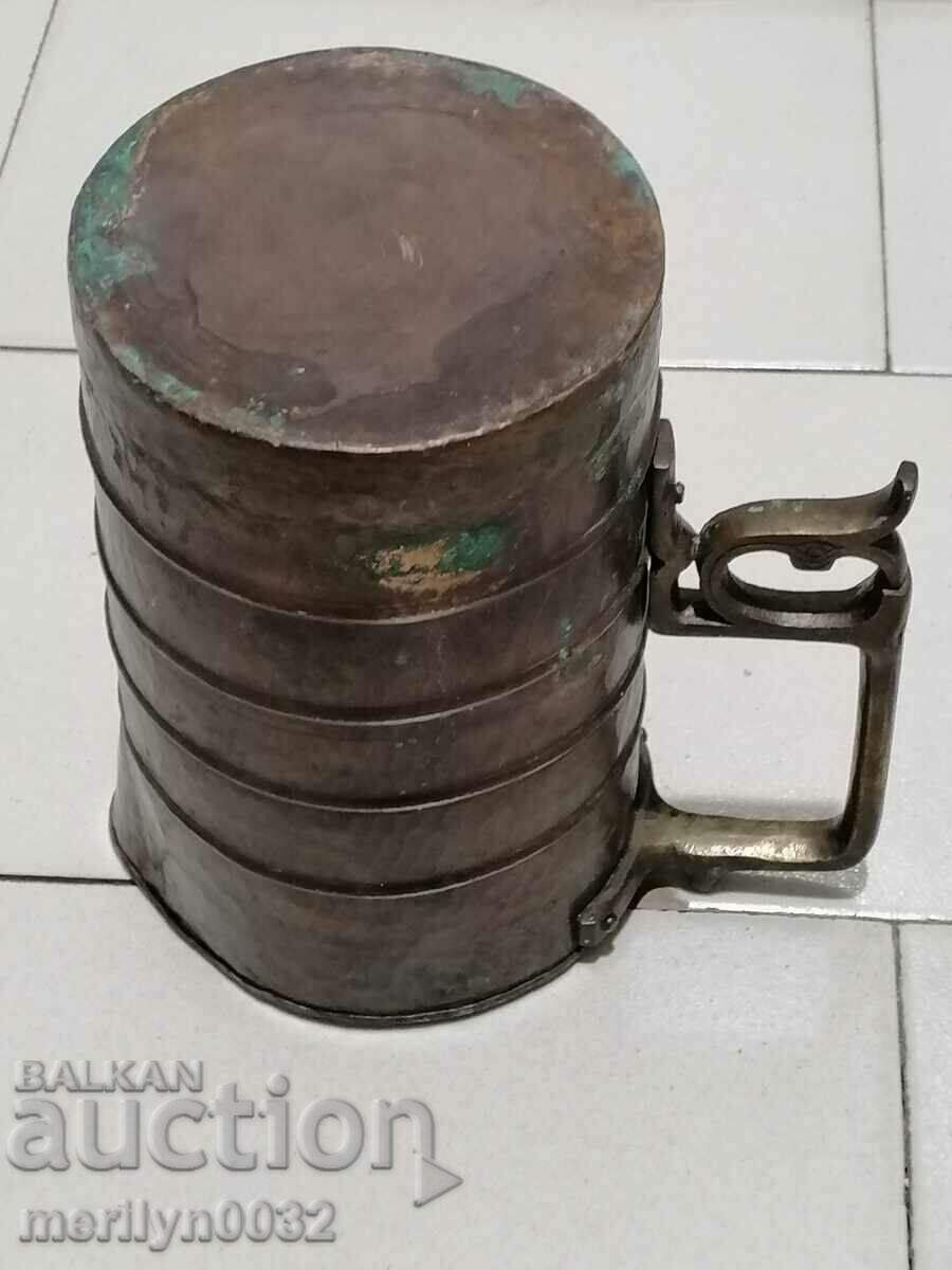 Auction Copper tinned jug copper, copper vessel cup goblet Auction Copper tinned jug copper, copper vessel cup goblet
