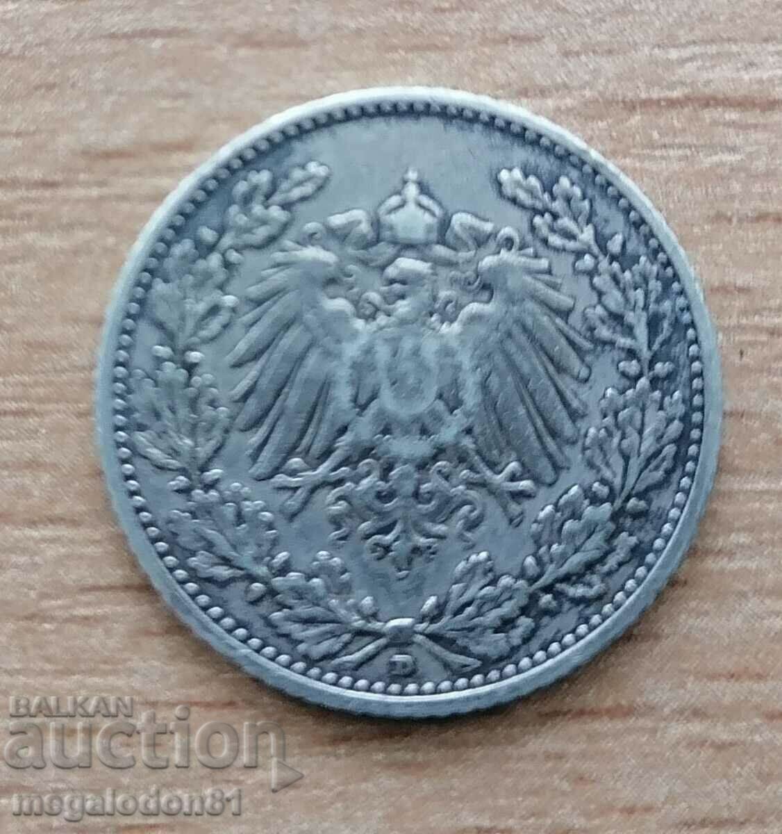 Germania - 1/2 marcă 1905 cu preț 8.00 BGN | € 4.09 Germania - 1/2 marcă 1905 cu preț 8.00 BGN | € 4.09