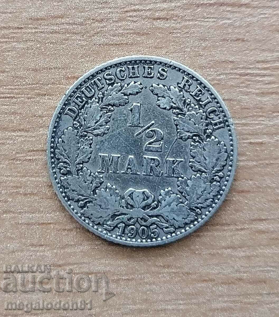 Germany - 1/2 mark 1905