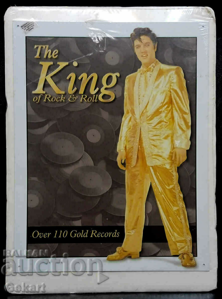 Metal Sign ELVIS - The King of Rock & Roll USA