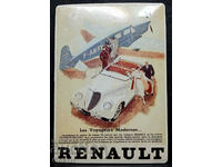 Metal Plate Postcard RENAULT - POST CART 1997