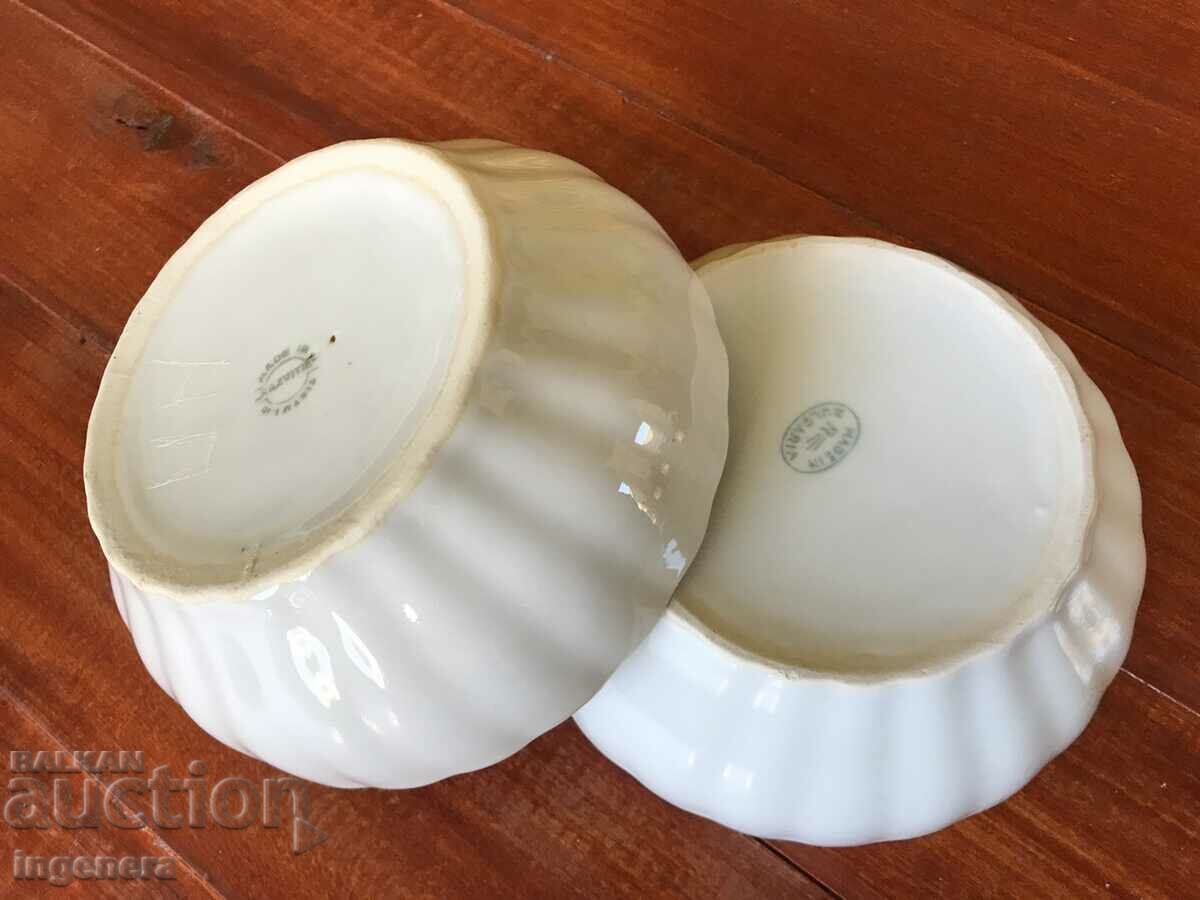 Auction BULGARIA PORCELAIN BOWL, PAN, BOWL-2 PCS Auction BULGARIA PORCELAIN BOWL, PAN, BOWL-2 PCS