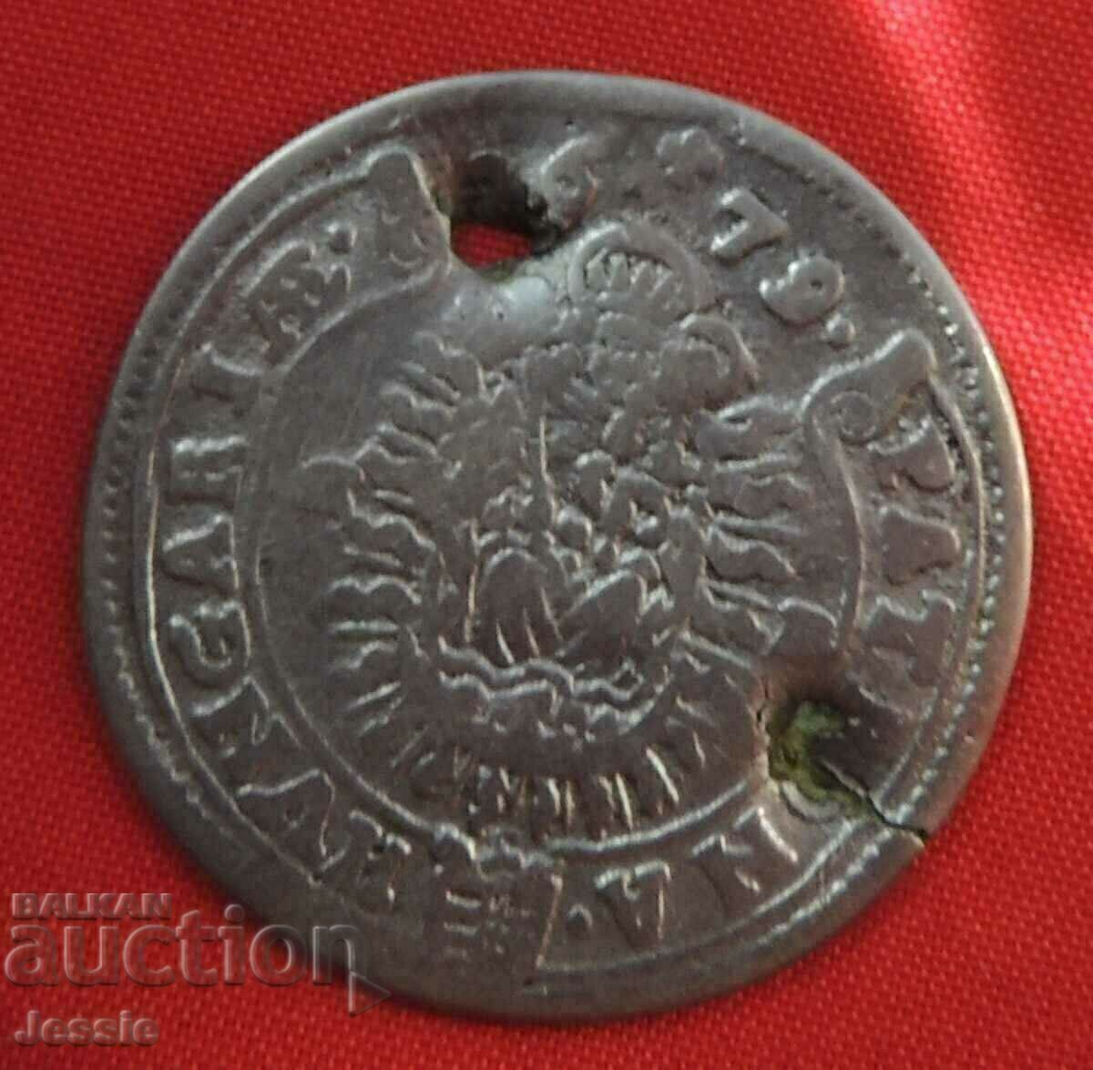 15 Kreuzer Austro-Ungaria 1679 Argint - Leopold cu preț € 8.39 | 16.41 BGN 15 Kreuzer Austro-Ungaria 1679 Argint - Leopold cu preț € 8.39 | 16.41 BGN